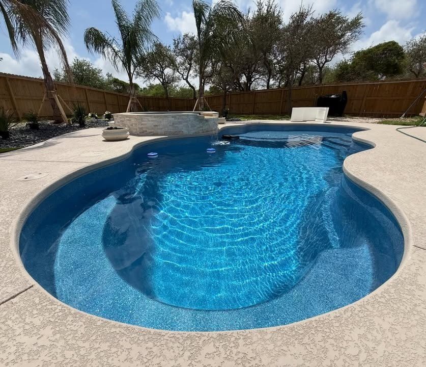 Completed Kinetic Pools project in the Coastal Bend