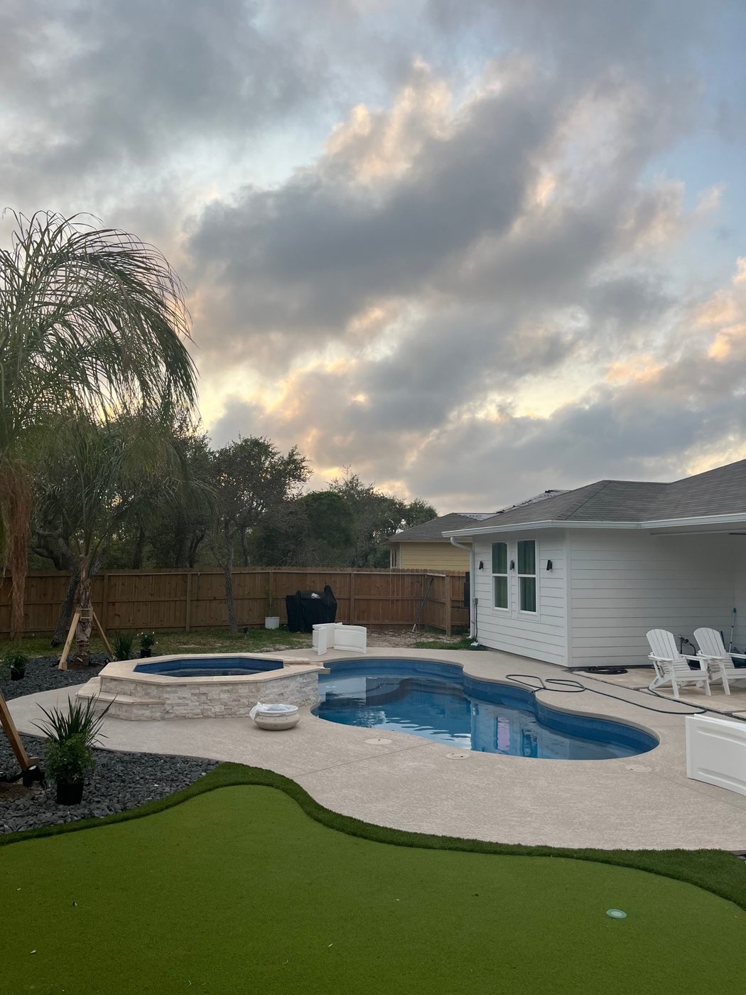 Completed Kinetic Pools project in the Coastal Bend