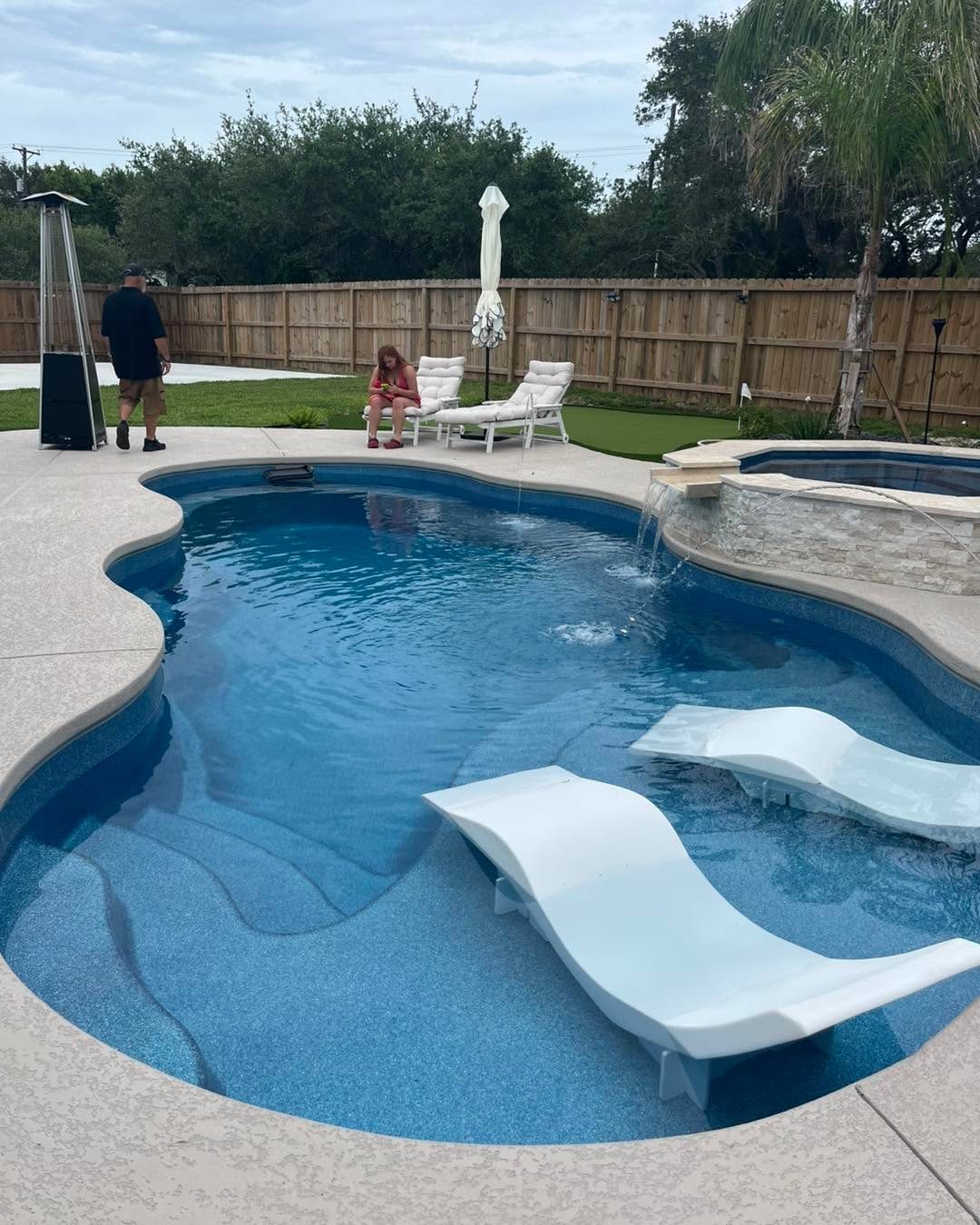 Completed Kinetic Pools project in the Coastal Bend