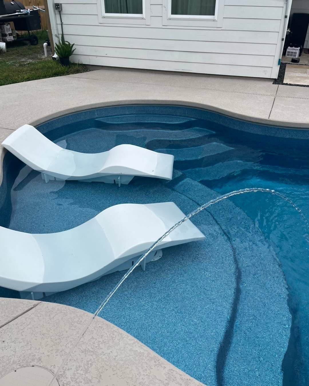 Completed Kinetic Pools project in the Coastal Bend