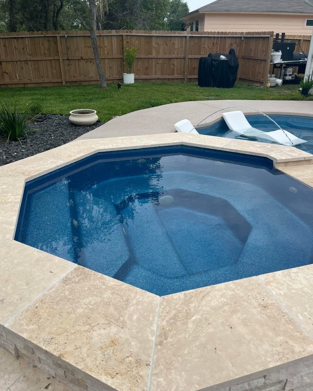 Completed Kinetic Pools project in the Coastal Bend