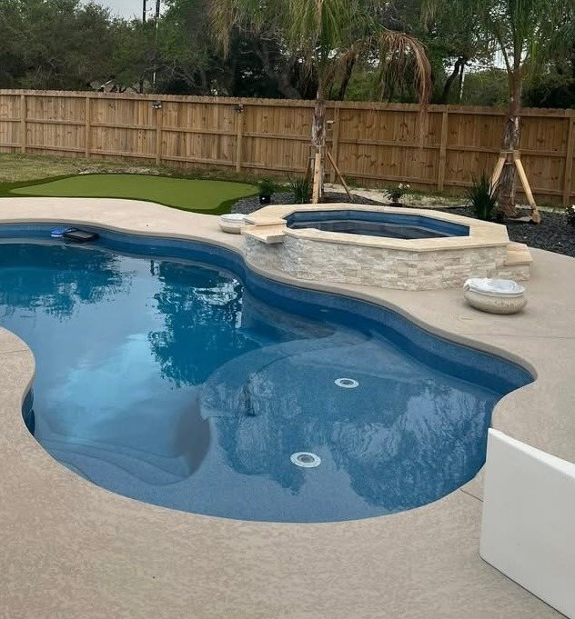 Completed Kinetic Pools project in the Coastal Bend