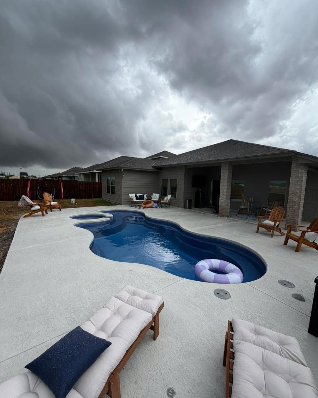 Completed Kinetic Pools project in the Coastal Bend